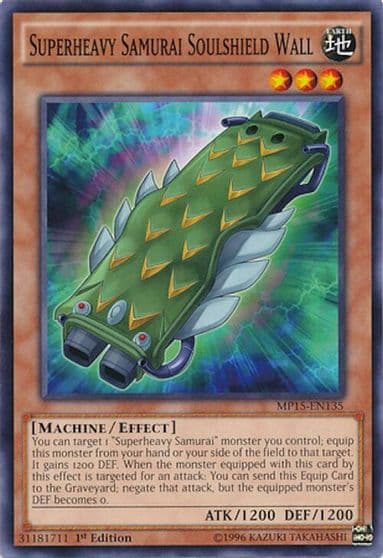 Superheavy Samurai Soulshield Wall 2015 Mega-Tins Mega Pack Yu-Gi-Oh! card