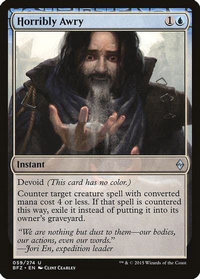Horribly Awry Battle for Zendikar Magic card