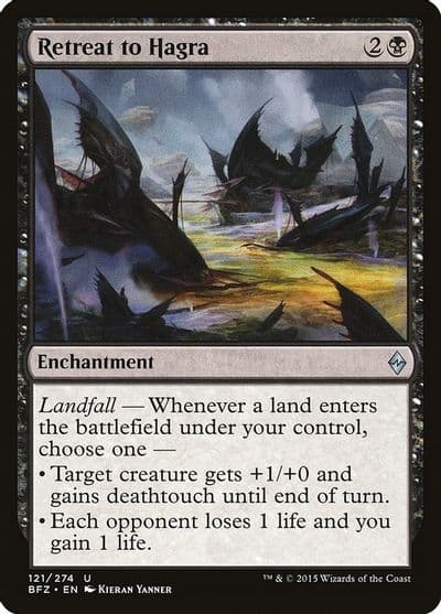 Retreat to Hagra Battle for Zendikar Magic card