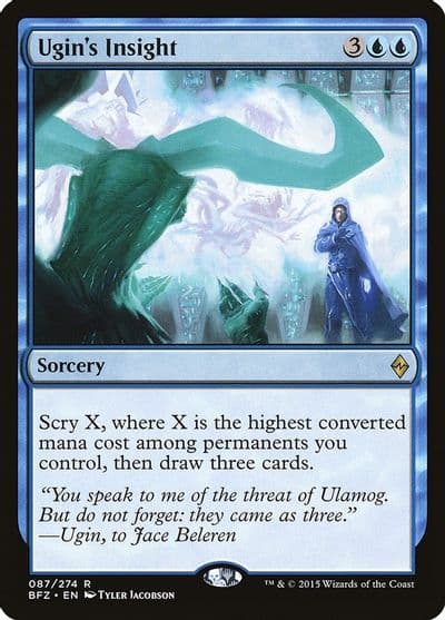 Ugins Insight Battle for Zendikar Magic card