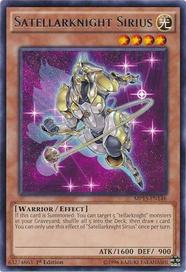 Satellarknight Sirius 2015 Mega-Tins Mega Pack Yu-Gi-Oh! card