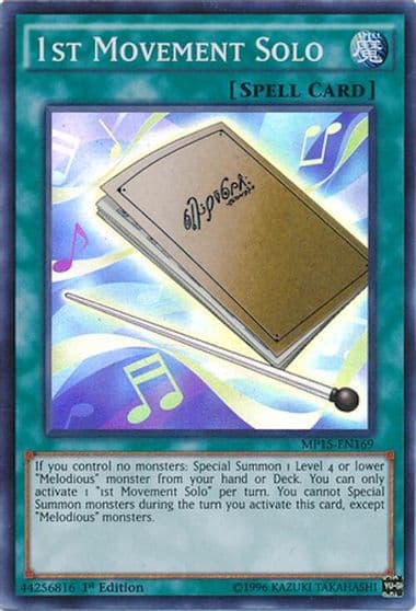 1st Movement Solo 2015 Mega-Tins Mega Pack Yu-Gi-Oh! card