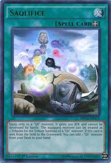 Saqlifice 2015 Mega-Tins Mega Pack Yu-Gi-Oh! card