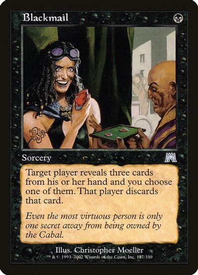 Blackmail Onslaught Magic card