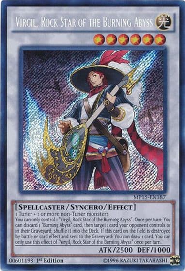 Virgil Rock Star of the Burning Abyss 2015 Mega-Tins Mega Pack Yu-Gi-Oh! card