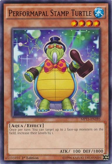 Performapal Stamp Turtle 2015 Mega-Tins Mega Pack Yu-Gi-Oh! card