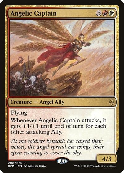 Angelic Captain Battle for Zendikar Magic card