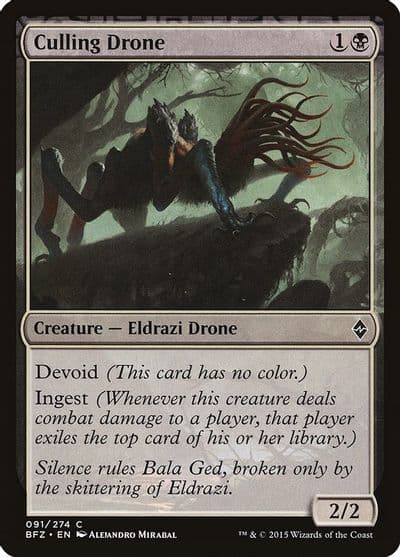 Culling Drone Battle for Zendikar Magic card