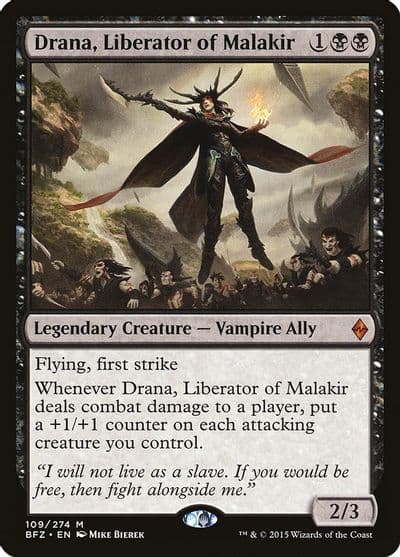Drana Liberator of Malakir Battle for Zendikar Magic card