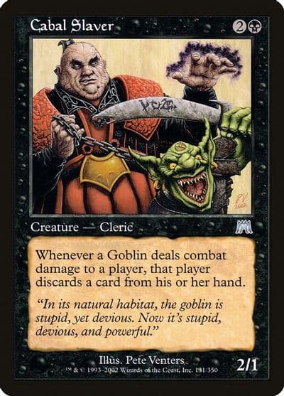 Cabal Slaver Onslaught Magic card