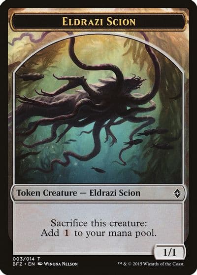 Eldrazi Scion Token 003 Battle for Zendikar Magic card