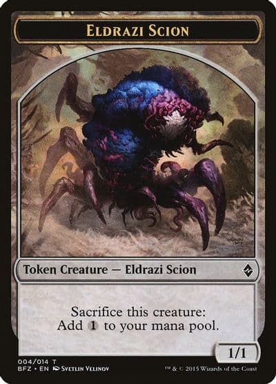 Eldrazi Scion Token 004 Battle for Zendikar Magic card