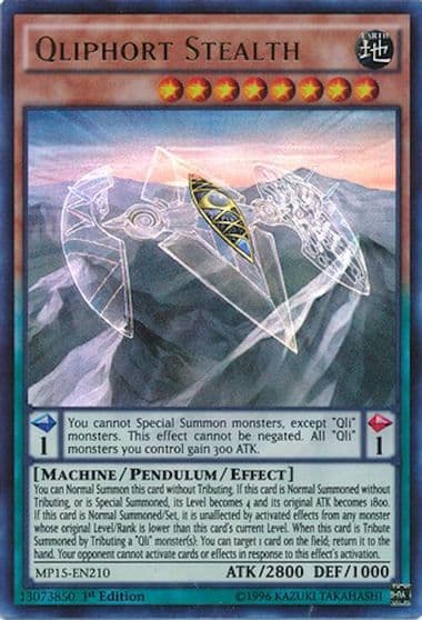 Qliphort Stealth 2015 Mega-Tins Mega Pack Yu-Gi-Oh! card
