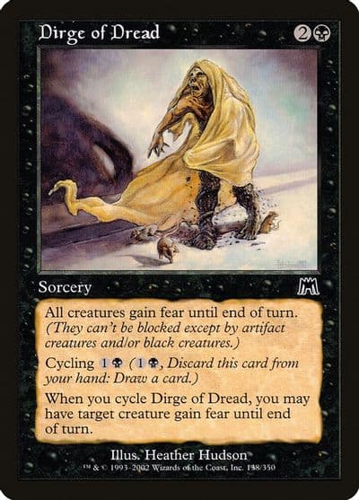 Dirge of Dread Onslaught Magic card