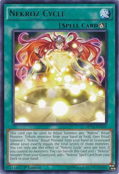 Nekroz Cycle 2015 Mega-Tins Mega Pack Yu-Gi-Oh! card