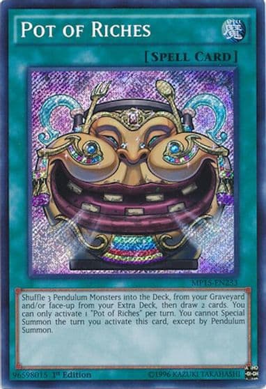 Pot of Riches 2015 Mega-Tins Mega Pack Yu-Gi-Oh! card