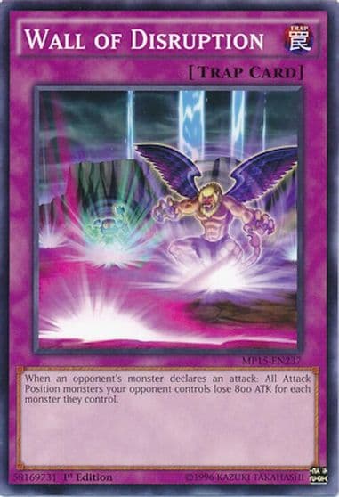 Wall of Disruption 2015 Mega-Tins Mega Pack Yu-Gi-Oh! card