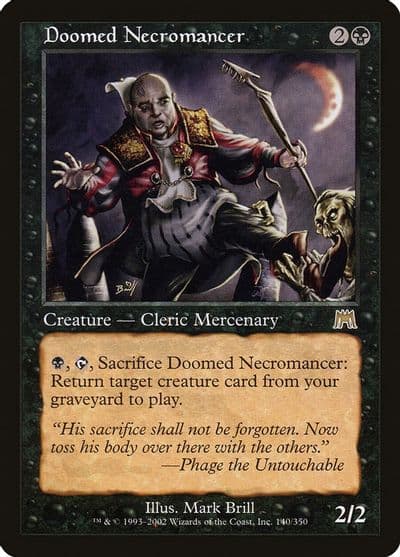 Doomed Necromancer Onslaught Magic card
