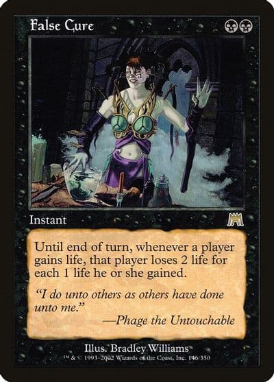 False Cure Onslaught Magic card