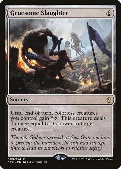 Gruesome Slaughter Battle for Zendikar Magic card