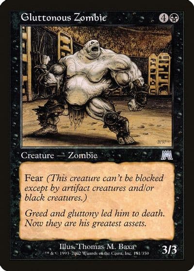 Gluttonous Zombie Onslaught Magic card
