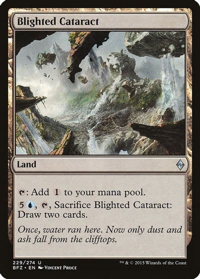 Blighted Cataract Battle for Zendikar Magic card