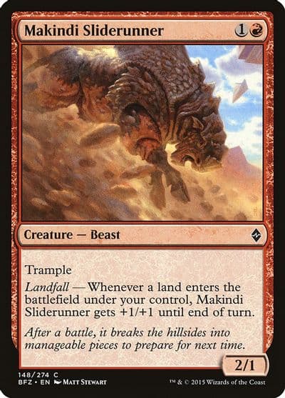 Makindi Sliderunner Battle for Zendikar Magic card