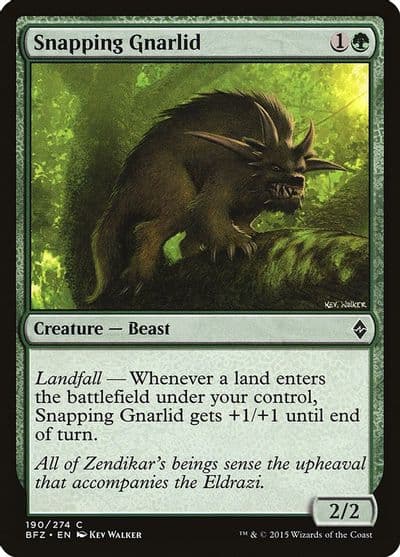 Snapping Gnarlid Battle for Zendikar Magic card