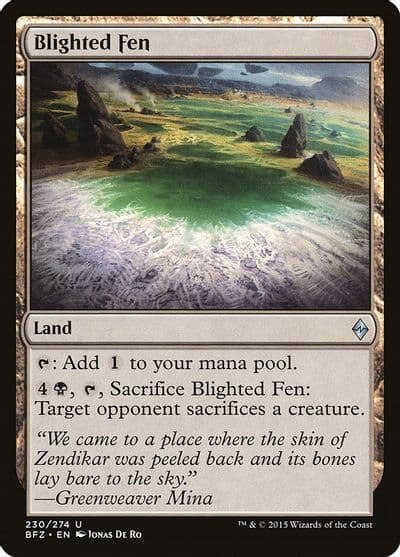 Blighted Fen Battle for Zendikar Magic card