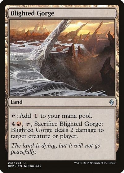 Blighted Gorge Battle for Zendikar Magic card