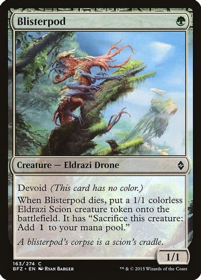 Blisterpod Battle for Zendikar Magic card