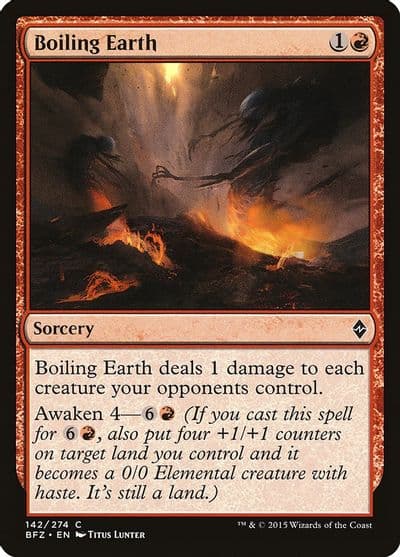 Boiling Earth Battle for Zendikar Magic card