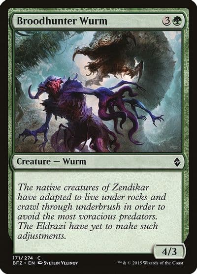 Broodhunter Wurm Battle for Zendikar Magic card