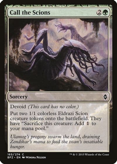 Call the Scions Battle for Zendikar Magic card