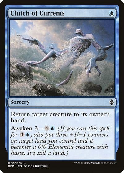 Clutch of Currents Battle for Zendikar Magic card