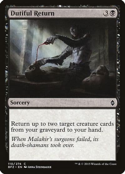 Dutiful Return Battle for Zendikar Magic card