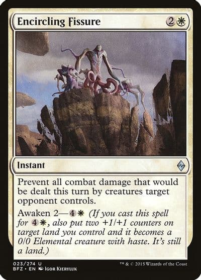 Encircling Fissure Battle for Zendikar Magic card