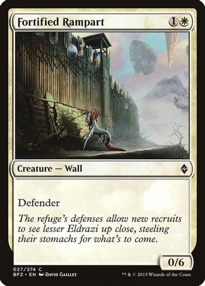 Fortified Rampart Battle for Zendikar Magic card