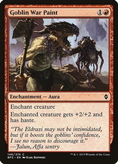Goblin War Paint Battle for Zendikar Magic card