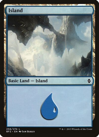 Island 256 Battle for Zendikar Magic card