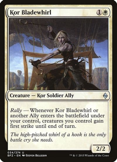 Kor Bladewhirl Battle for Zendikar Magic card
