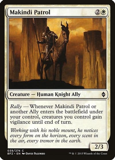 Makindi Patrol Battle for Zendikar Magic card