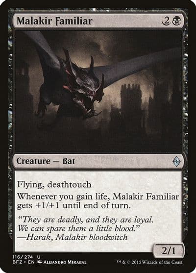 Malakir Familiar Battle for Zendikar Magic card