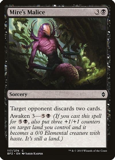 Mires Malice Battle for Zendikar Magic card