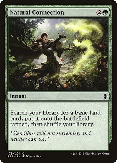 Natural Connection Battle for Zendikar Magic card