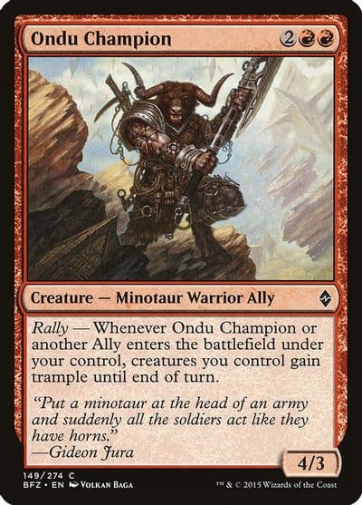 Ondu Champion Battle for Zendikar Magic card