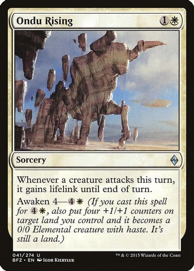 Ondu Rising Battle for Zendikar Magic card