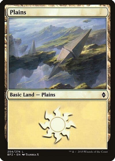 Plains 254 Battle for Zendikar Magic card