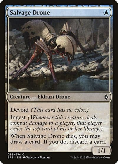 Salvage Drone Battle for Zendikar Magic card