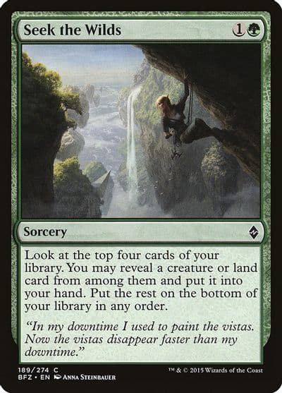 Seek the Wilds Battle for Zendikar Magic card